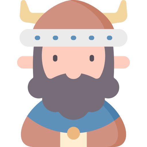 Viking fantasy warrior helmet icon