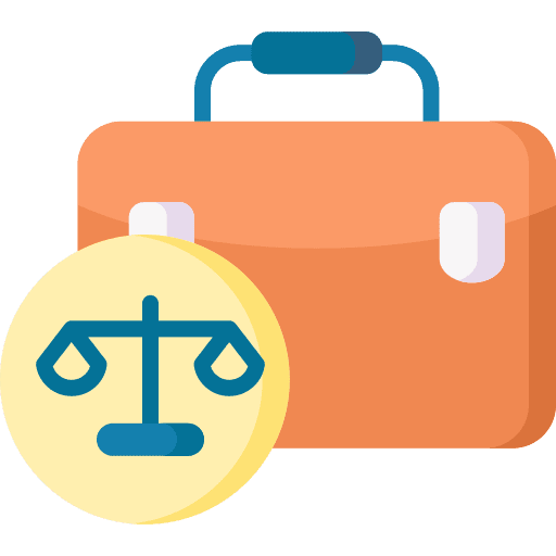 Briefcase law business and finance professional icon