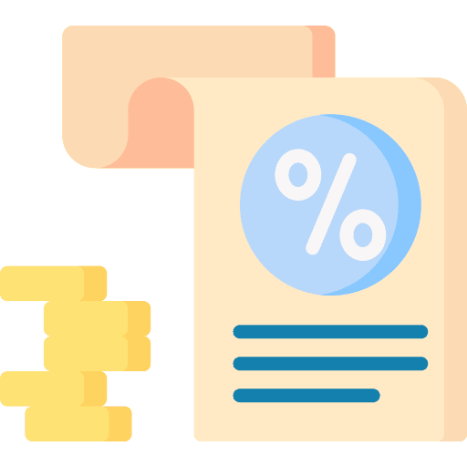 Taxation bank business and finance payment icon