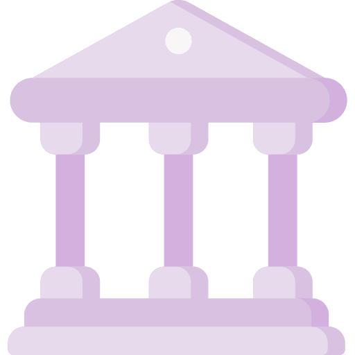 Court law courthouse architectural icon