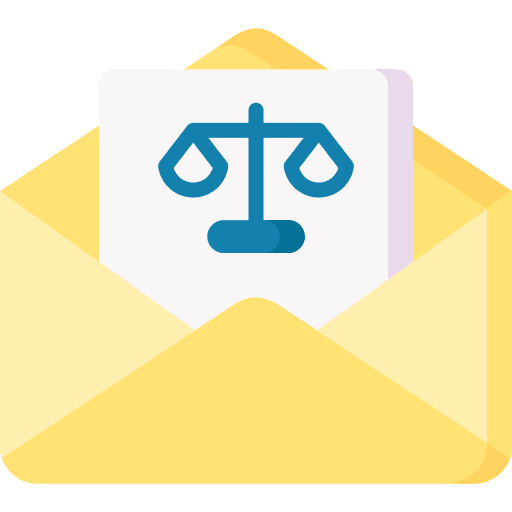 Letter letter law subpoena icon
