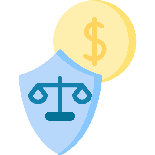 Protection safety dollar protection icon