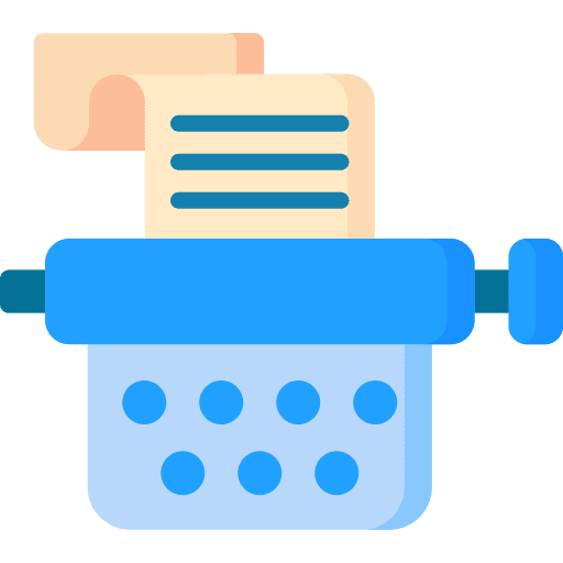 Transcript writing meeting document icon