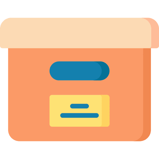Box boxes package office material icon