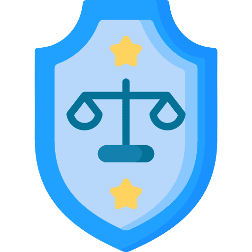 Emblem law shield emblem icon