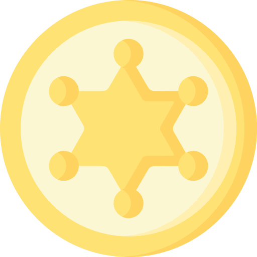 Sheriff police badge sheriff security icon