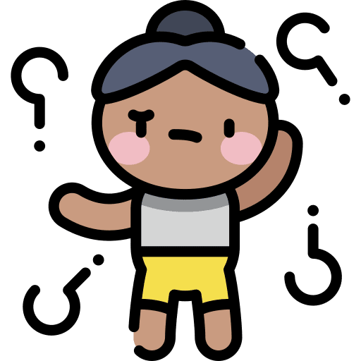 Confused people artist girl icon