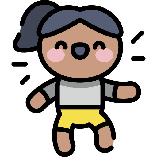 Happy people graphic design character icon