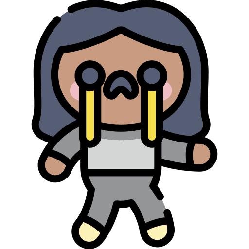 Scared woman illuminating color of the year icon