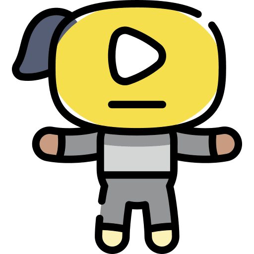 Video girl graphic design artist icon