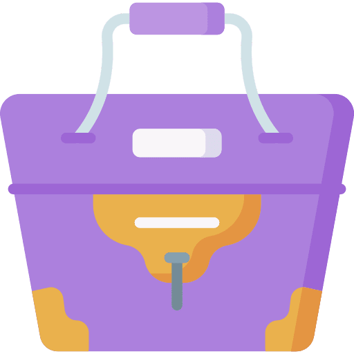 Handbag winter clothes beanie top icon