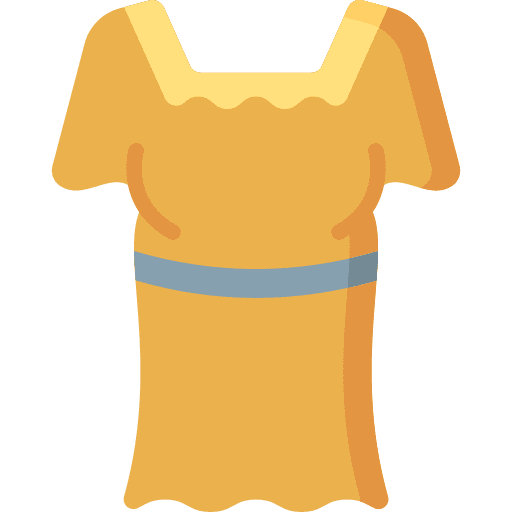 Dress femenine garment elegant icon