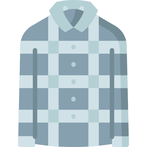 Flannel shirt clothes garment icon