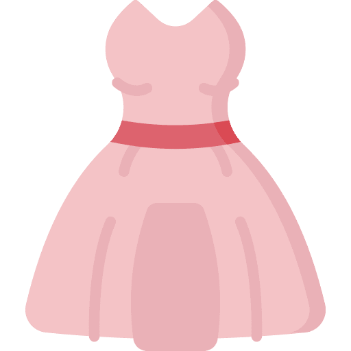 Gown femenine gown garment icon