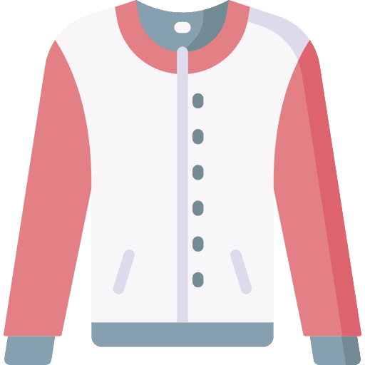 Jacket baseball dress clothes icon