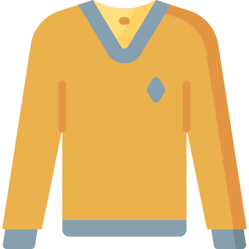 Sweater long sleeve v neck outfit icon