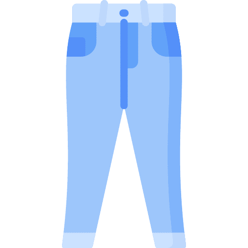Jeans outfit trousers garment icon