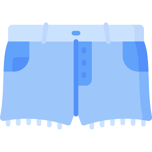 Shorts denim shorts garment clothing icon