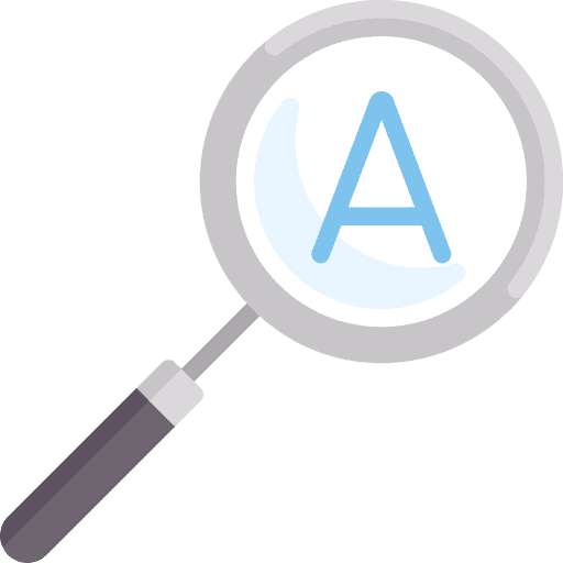 Magnifier ocr interface phone icon