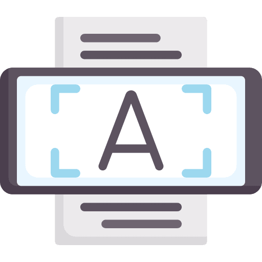 Phone ocr technology telephone icon