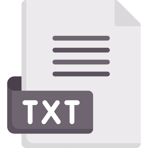 Txt document txt archive icon