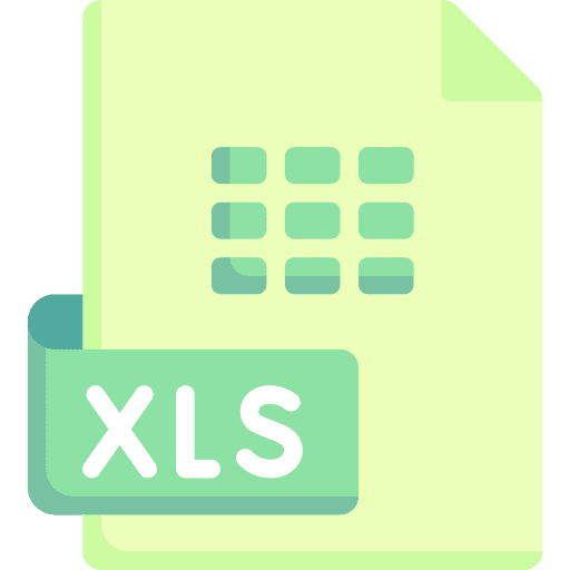 Xls archive file excel icon
