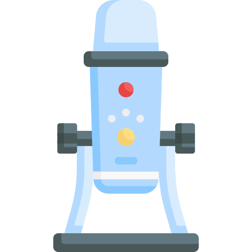 Microphone voice recording radio sound icon