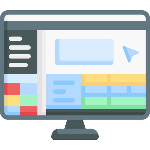 Mounting social media seo screen icon