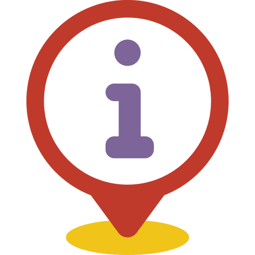 Pin pin tourist centre icon