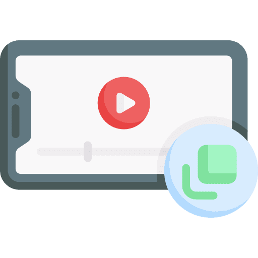 Video video movie arrows icon