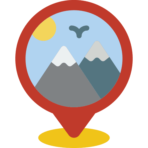 Pin maps and location destination pin icon