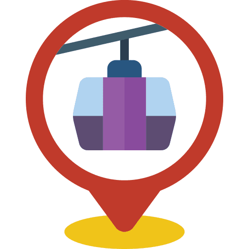 Pin maps and location mountain pin icon