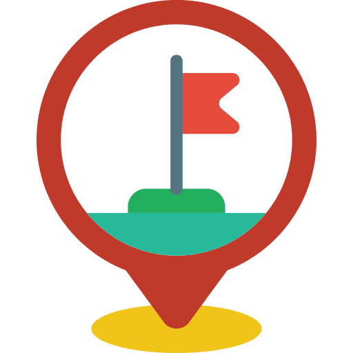 Pin flag goal pin icon