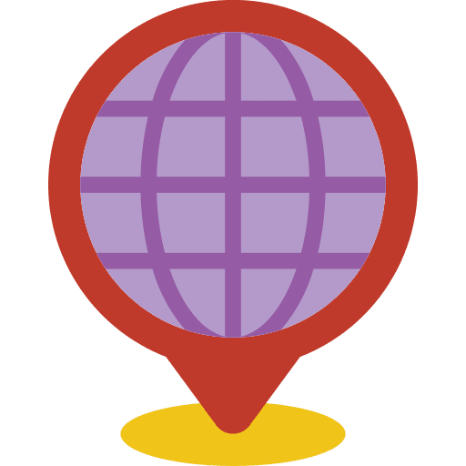 Pin map maps and location browser icon