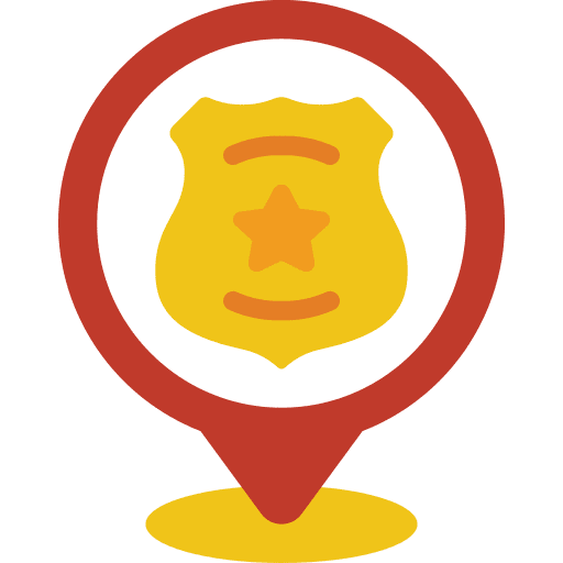 Pin pin badge maps and location icon