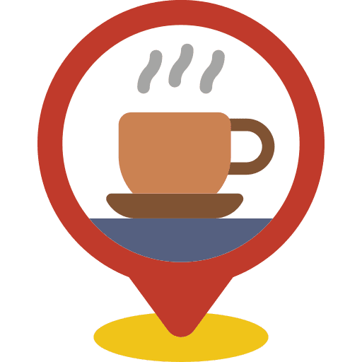 Pin pin cafe drink icon