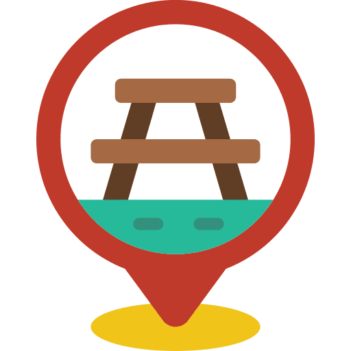 Pin pin seat park icon