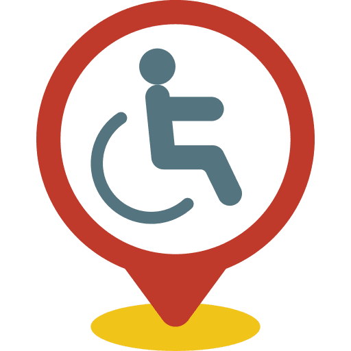 Pin centre symbol pin icon