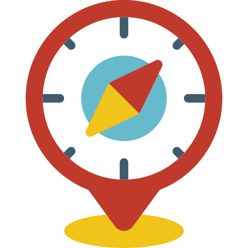 Pin destination orientation pin icon