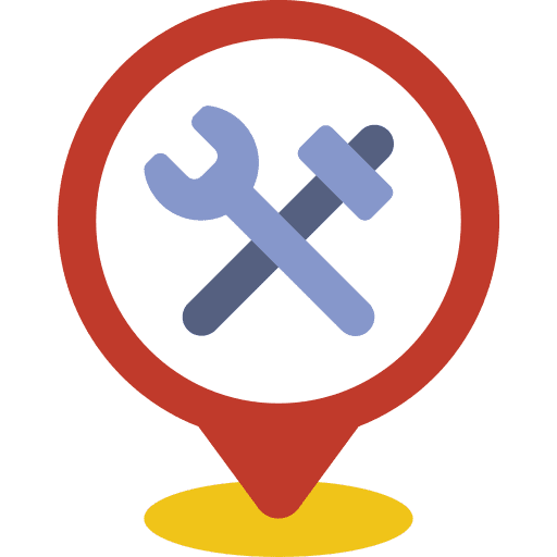 Pin pin mechanic map icon