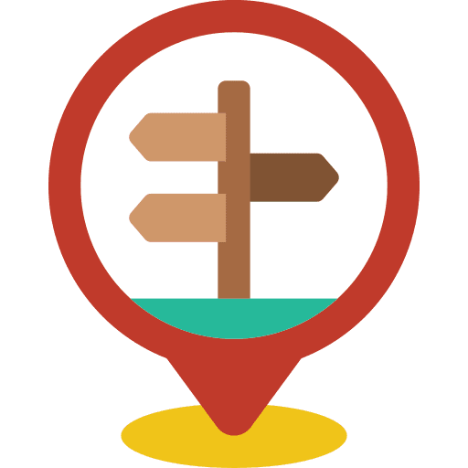 Pin post orientation maps and location icon