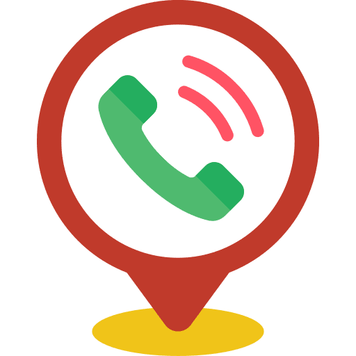 Pin public phone maps and location icon