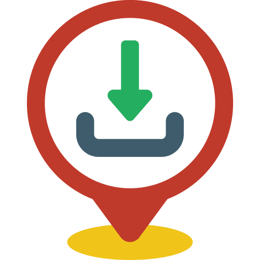 Pin maps and location install pin icon