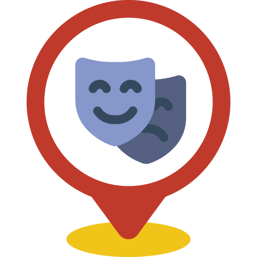Pin maps and location masks pin icon