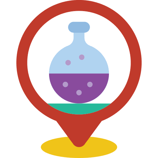 Pin maps and location scientist pin icon