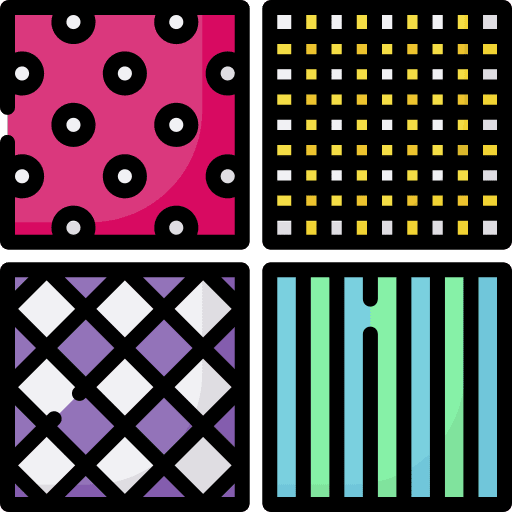 Fabric material fabric crafts icon