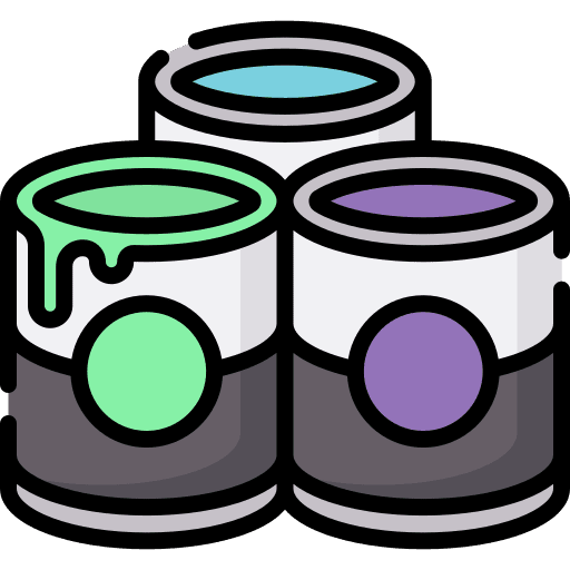 Paint bucket art paint education icon