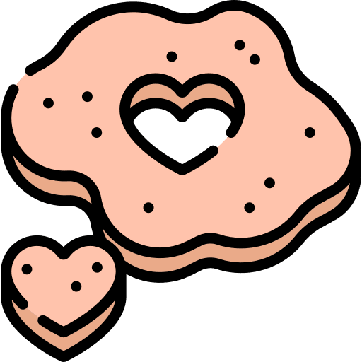 Biscuit food and restaurant biscuit dough icon