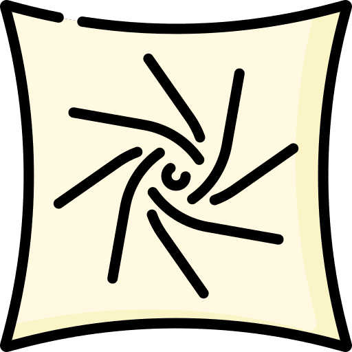 Muslin fabric textile hobbies and free time icon