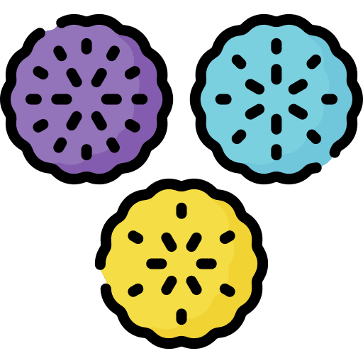 Pompom decoration hobbies and free time crafts icon